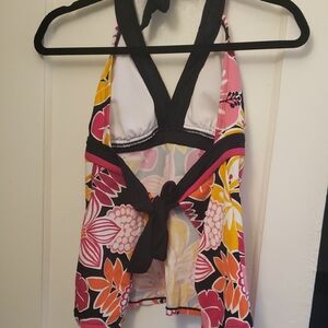 Flora Tankini Top with Tie Back